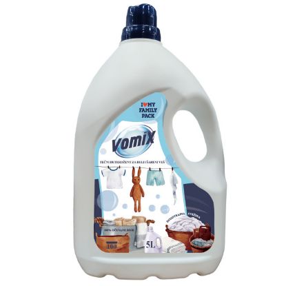 Slika DETERDŽENT TEČNI ZA MAŠINSKO I RUČNO PRANJE VEŠA 5l VOMIX