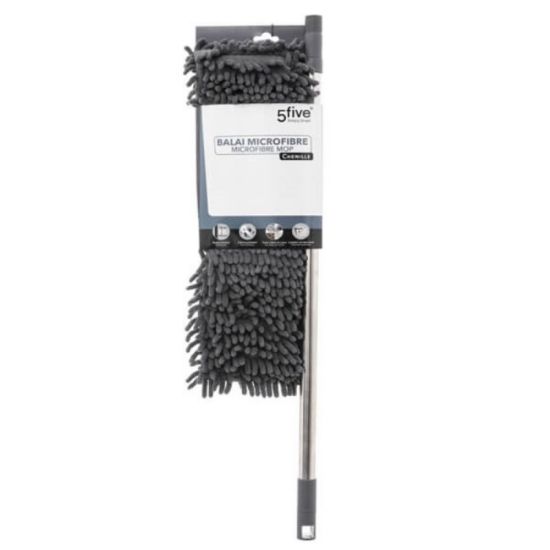 MOP SA PRODUŽIVOM DRŠKOM 44X14X163CM POLIPROPILEN  SIVA- JJA