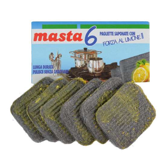 SIRIO ČeliČna vuna za posuĐe sa deterdžentom 6/1