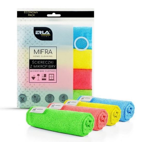 KRPA MIKROFIBER 30X30 CM 4kom ERLA