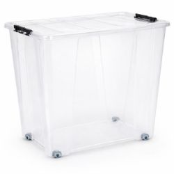 KUTIJA JOLLY PVC SA TOČKIĆIMA 70L PROVIDNA DEA