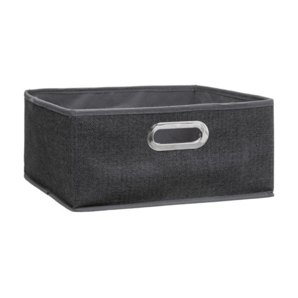 KUTIJA ZA ODLAGANJE 31X15CM PLATNO SIVA- JJA