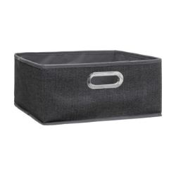KUTIJA ZA ODLAGANJE 31X15CM PLATNO SIVA- JJA