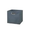 KUTIJA ZA ODLAGANJE 31X31X31CM PLATNO/METAL PLAVA- JJA - 1
