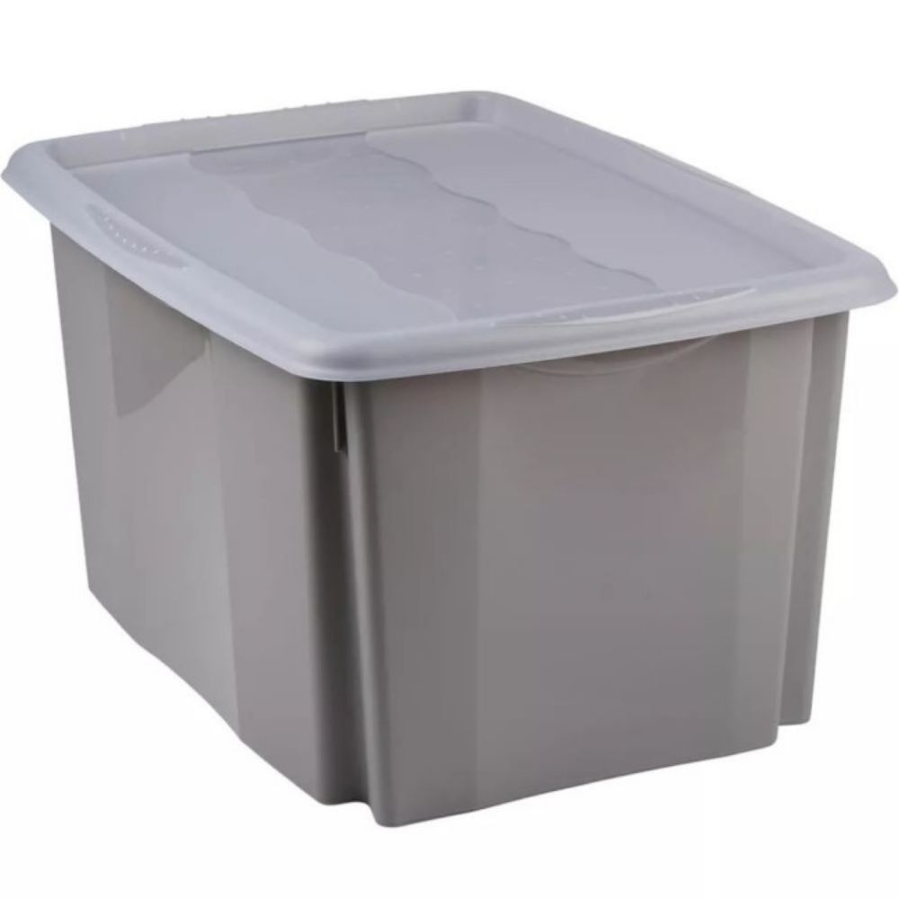 KUTIJA PVC SA POKLOPCEM 45L SIVA