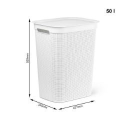 KORPA ZA VEŠ PVC BELA 50 l BRISEN ROTHO