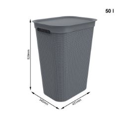 KORPA ZA VEŠ PVC CRNA 50 l BRISEN ROTHO