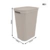 KORPA ZA VEŠ PVC SIVA 50 l BRISEN ROTHO - 2