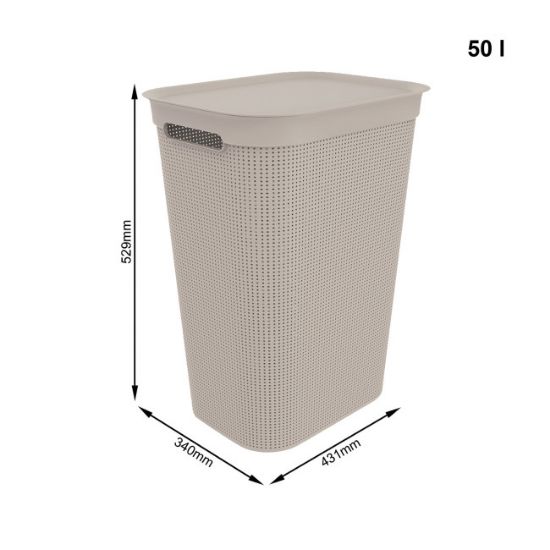 KORPA ZA VEŠ PVC SIVA 50 l BRISEN ROTHO