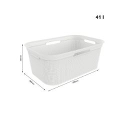 KORPA ZA VEŠ PVC BELA 41l BRISEN ROTHO