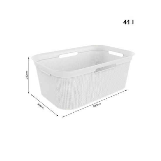 KORPA ZA VEŠ PVC BELA 41l BRISEN ROTHO