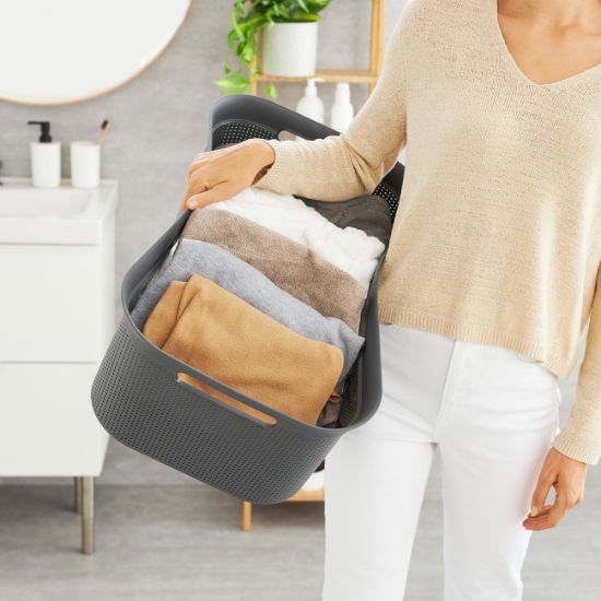 KORPA ZA VEŠ PVC CRNA 41l BRISEN ROTHO