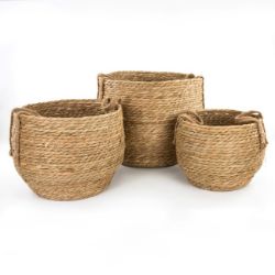 SET PLETENIH KORPI VRBA/RATAN 3KOM KOOPMAN