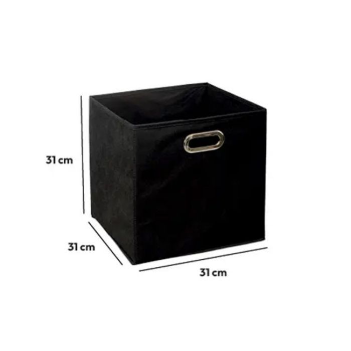 KUTIJA ZA ODLAGANJE MODUL 31X31X31CM POLIPROPILEN CRNA