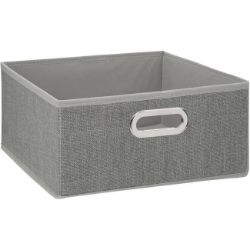 KUTIJA ZA ODLAGANJE MODUL 31X31X15CM POLIPROPILEN SVIJETLO SIVA