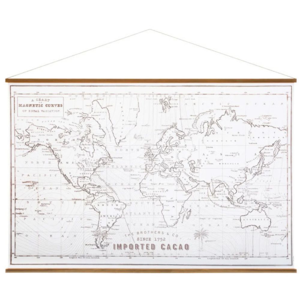 MAPA SVETA NA PLATNU 110X73