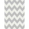 TEPIH "EXTRA FLEECE" CHEVRON BELO/SREBRNI 160X230CM - 1