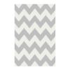 TEPIH "EXTRA FLEECE" CHEVRON BELO/SREBRNI 80X150CM - 1