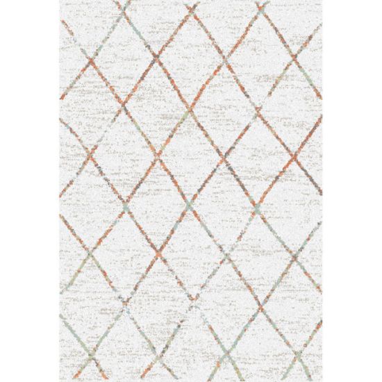 TEPIH "DEEP PILE" SLONOVA KOST 160X230CM ROMBOVI