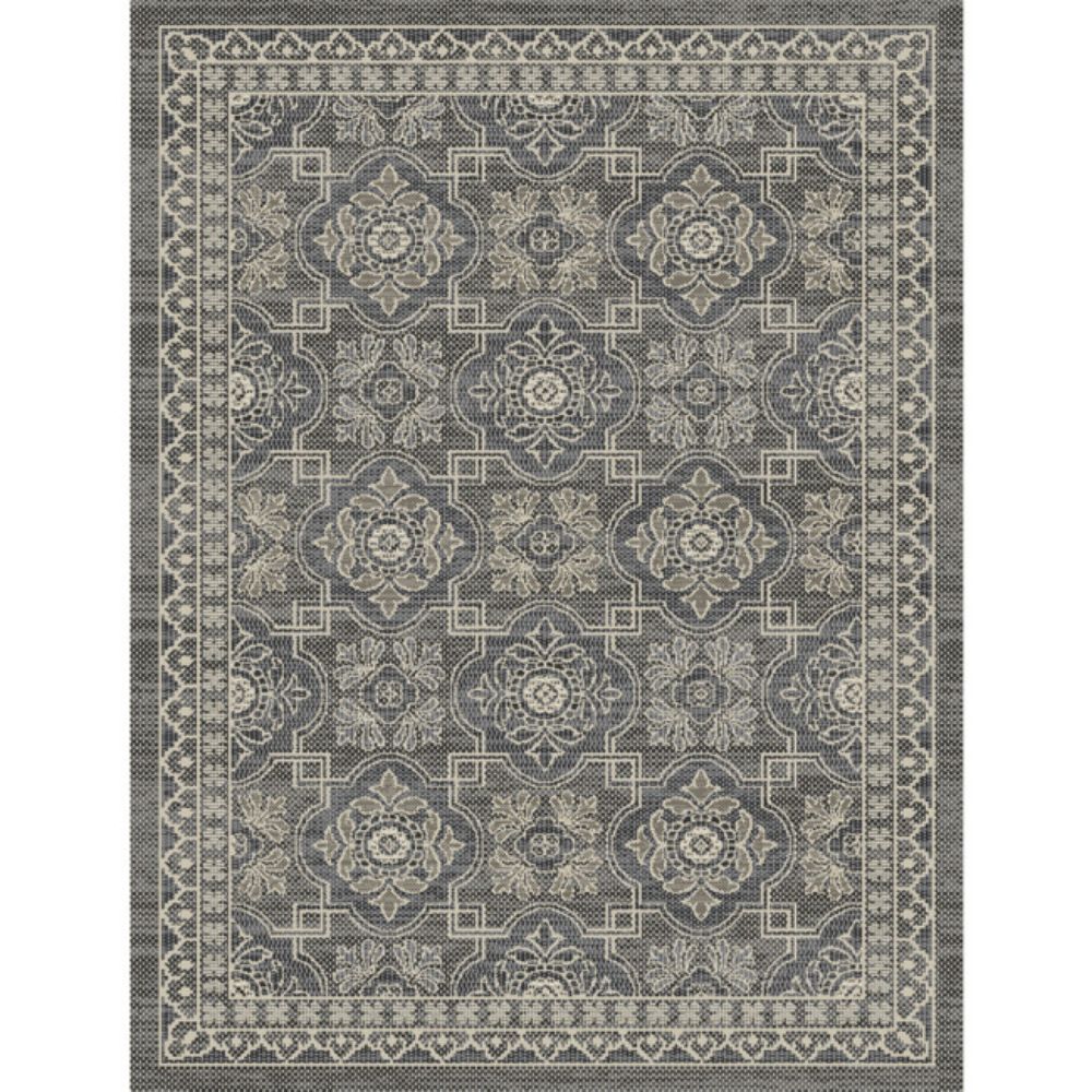 TEPIH "OUTDOOR" SLONOVA KOST/SREBRNO/SIVI 160X230CM  CLASSIC LINE