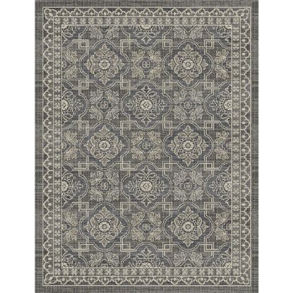 TEPIH "OUTDOOR" SLONOVA KOST/SREBRNO/SIVI 160X230CM  CLASSIC LINE