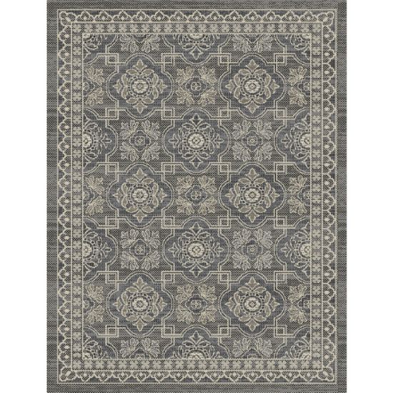 TEPIH "OUTDOOR" SLONOVA KOST/SREBRNO/SIVI 160X230CM  CLASSIC LINE