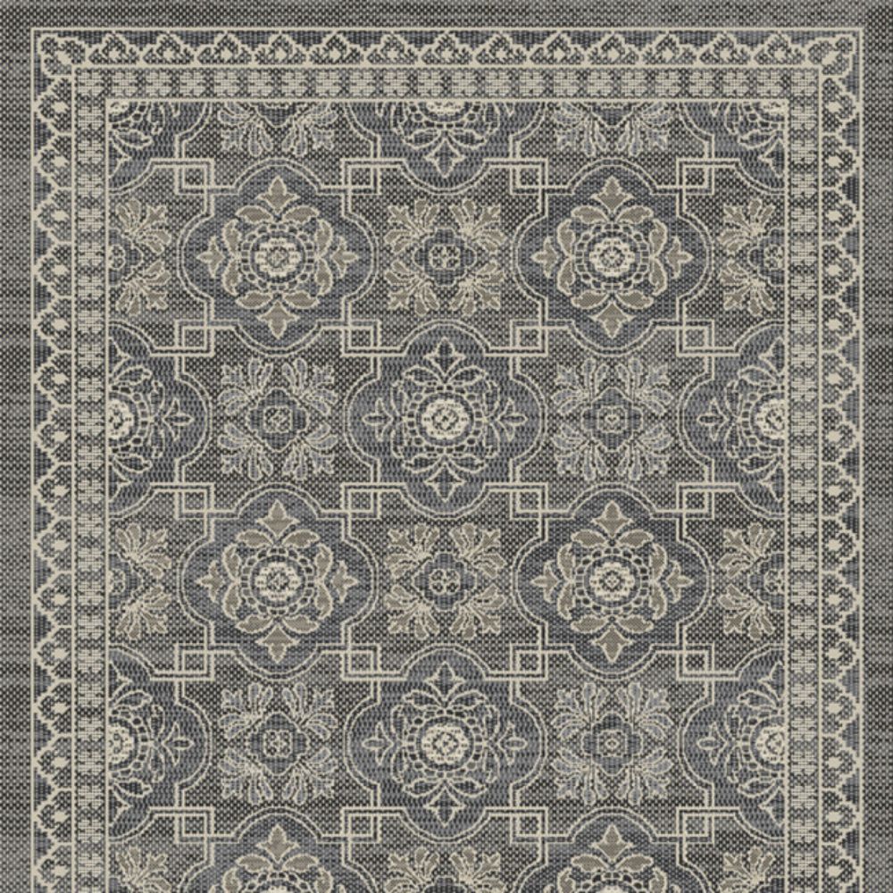 TEPIH "OUTDOOR" SLONOVA KOST/SREBRNO/SIVI 160X230CM  CLASSIC LINE