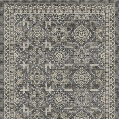 TEPIH "OUTDOOR" SLONOVA KOST/SREBRNO/SIVI 120X170CM   CLASSIC LINE