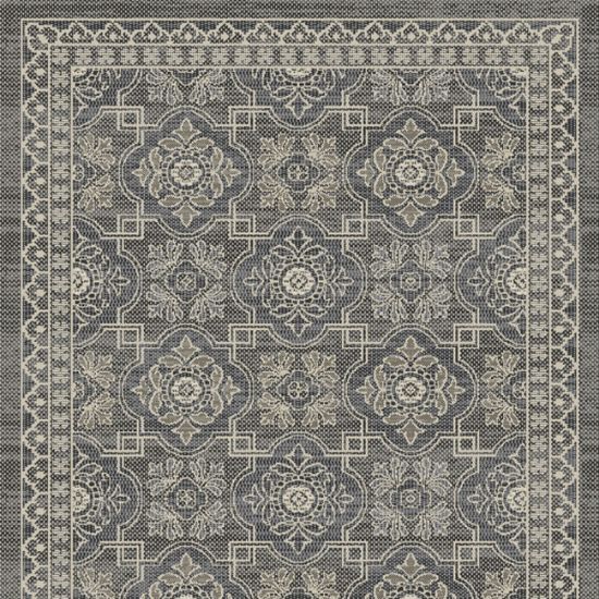 TEPIH "OUTDOOR" SLONOVA KOST/SREBRNO/SIVI 120X170CM   CLASSIC LINE