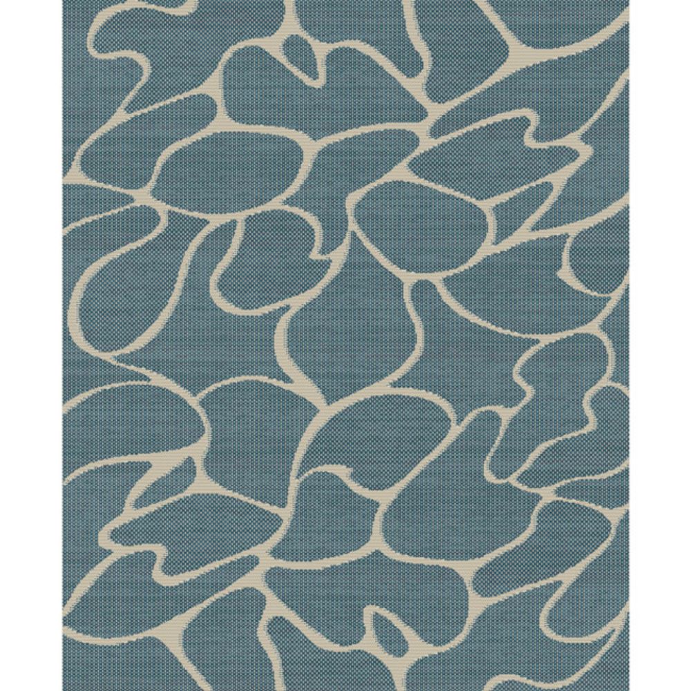 TEPIH "OUTDOOR" SLONOVA KOST/SREBRNO/PLAVI 160X230CM