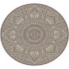 TEPIH "OUTDOOR" OKRUGLI  SLONOVA KOST/SREBRNO /TAUPE 200CM - 1