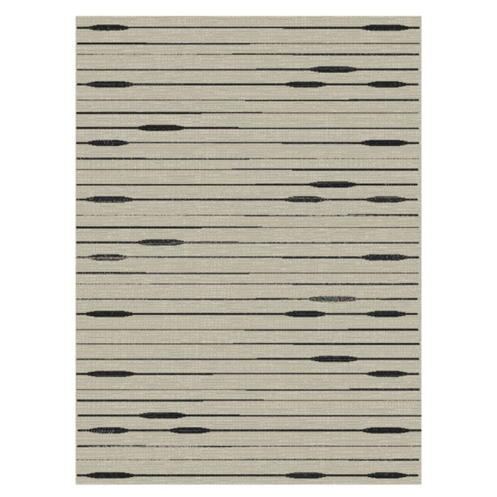 TEPIH "SISAL STYLE" SREBRNO/CRNI   120X170CM