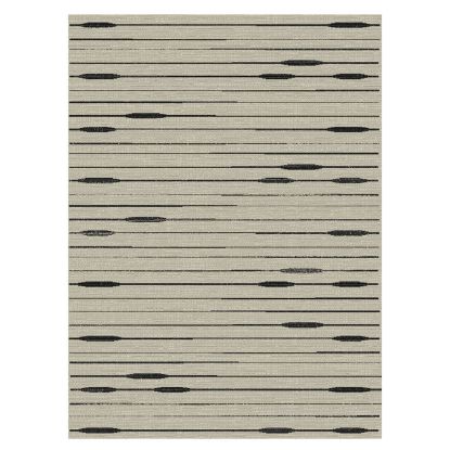 TEPIH "SISAL STYLE" SREBRNO/CRNI   120X170CM