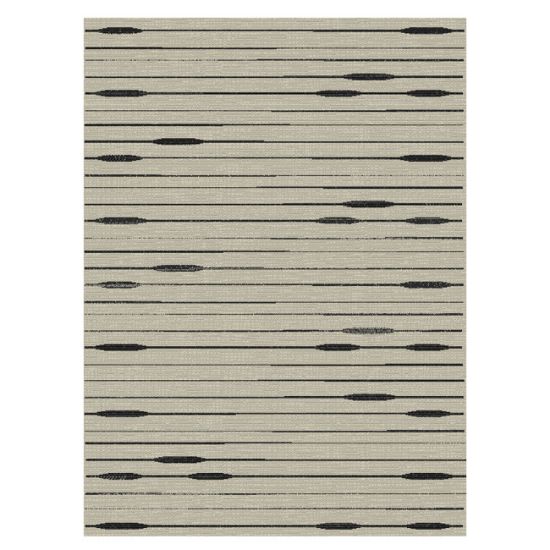 TEPIH "SISAL STYLE" SREBRNO/CRNI   120X170CM