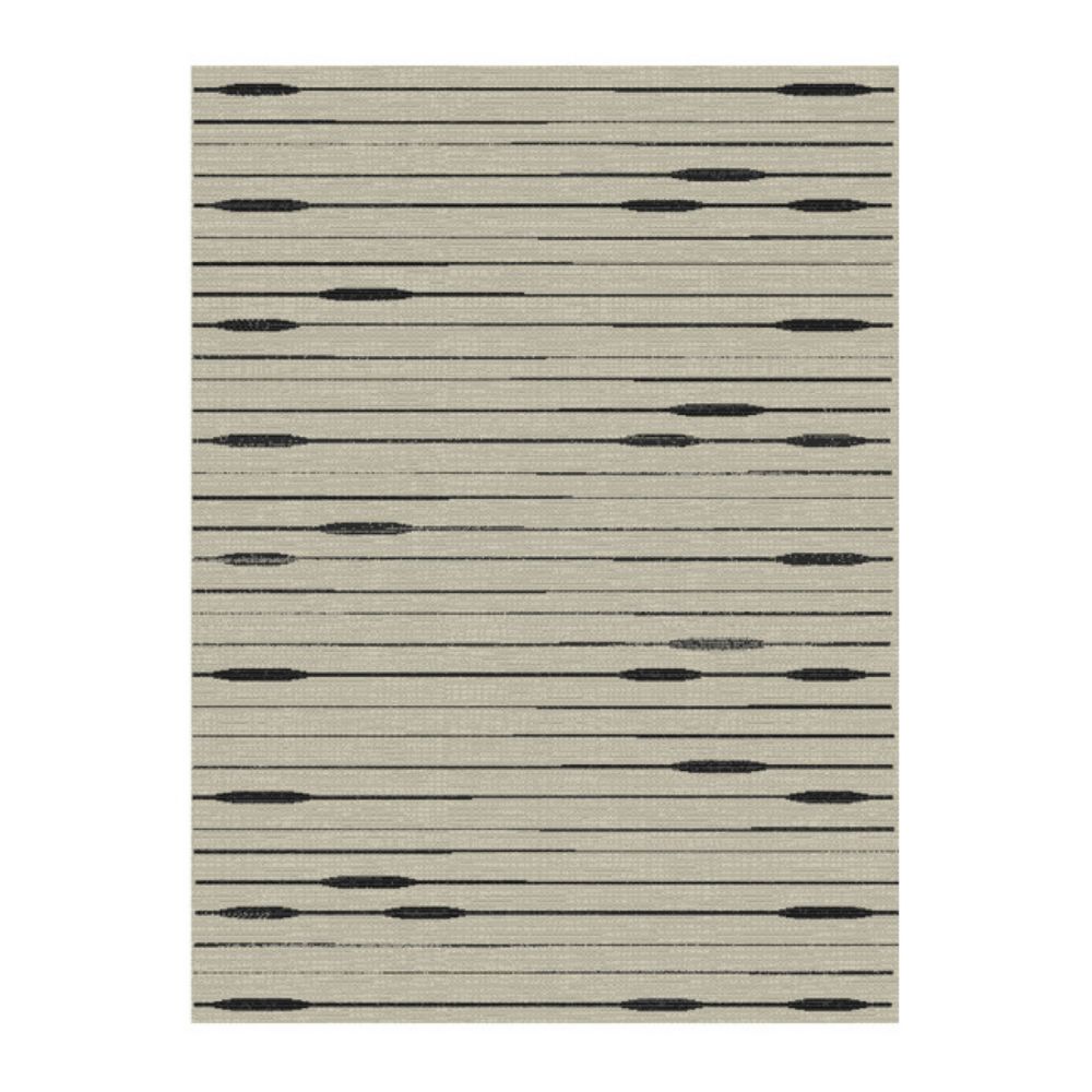 TEPIH "SISAL STYLE" SREBRNO/CRNI   60X110CM