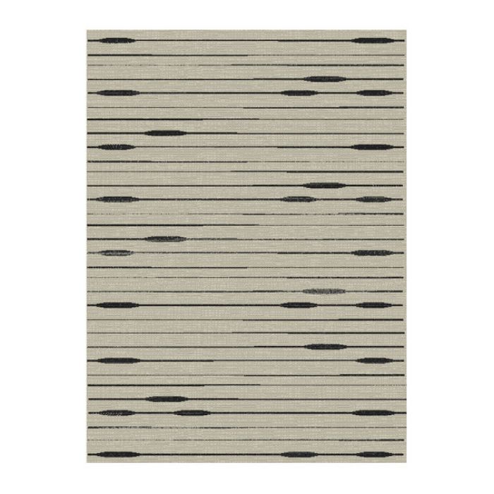 TEPIH "SISAL STYLE" SREBRNO/CRNI   60X110CM
