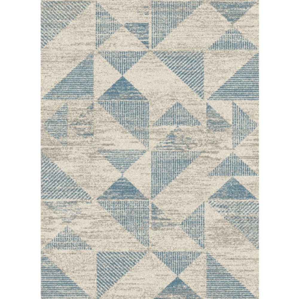 TEPIH "SOFT CURLY" SLONOVA KOST/PLAVI 160X220CM TROUGLOVI