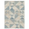 TEPIH "SOFT CURLY" SLONOVA KOST/PLAVI 120X170CM TROUGLOVI - 1