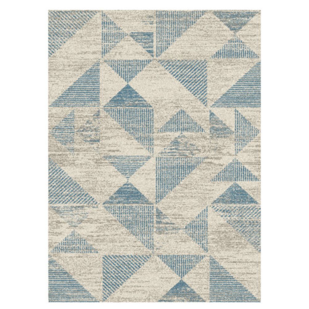 TEPIH "SOFT CURLY" SLONOVA KOST/PLAVI 120X170CM TROUGLOVI