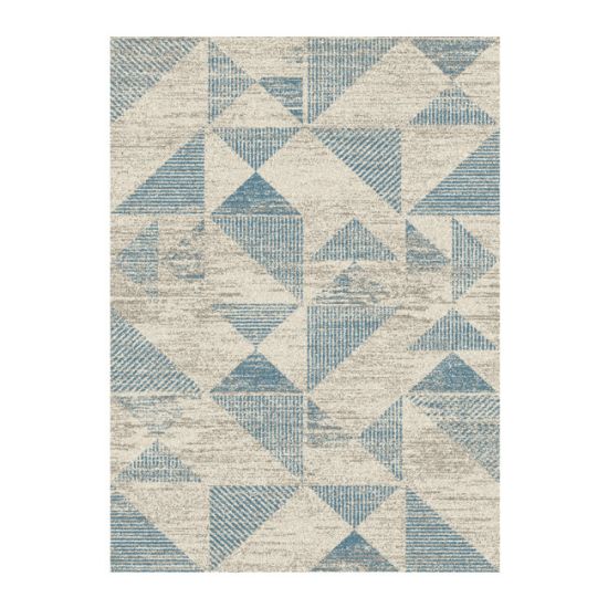 TEPIH "SOFT CURLY" SLONOVA KOST/PLAVI 60X110CM  TROUGLOVI