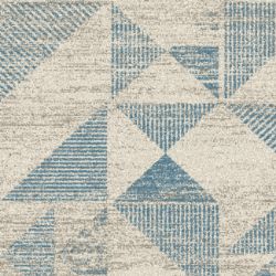 TEPIH "SOFT CURLY" SLONOVA KOST/PLAVI 60X110CM  TROUGLOVI