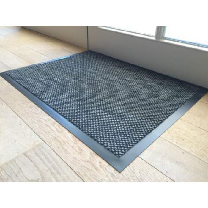 OTIRAČ TWIST SIVI 60X120cm   GUMA PO OBODU 