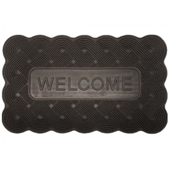 OTIRAČ GUMENI TANKI ALLEGRA "WELCOME" 45x75cm