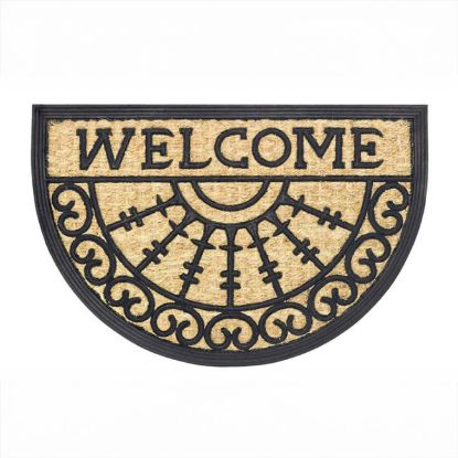 Slika OTIRAČ COCO-GUMA Welcome 40x60 POLUKRUŽNI
