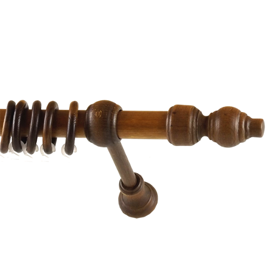 GARNIŠNA DRVENA SET 28mm ORAH 200cm