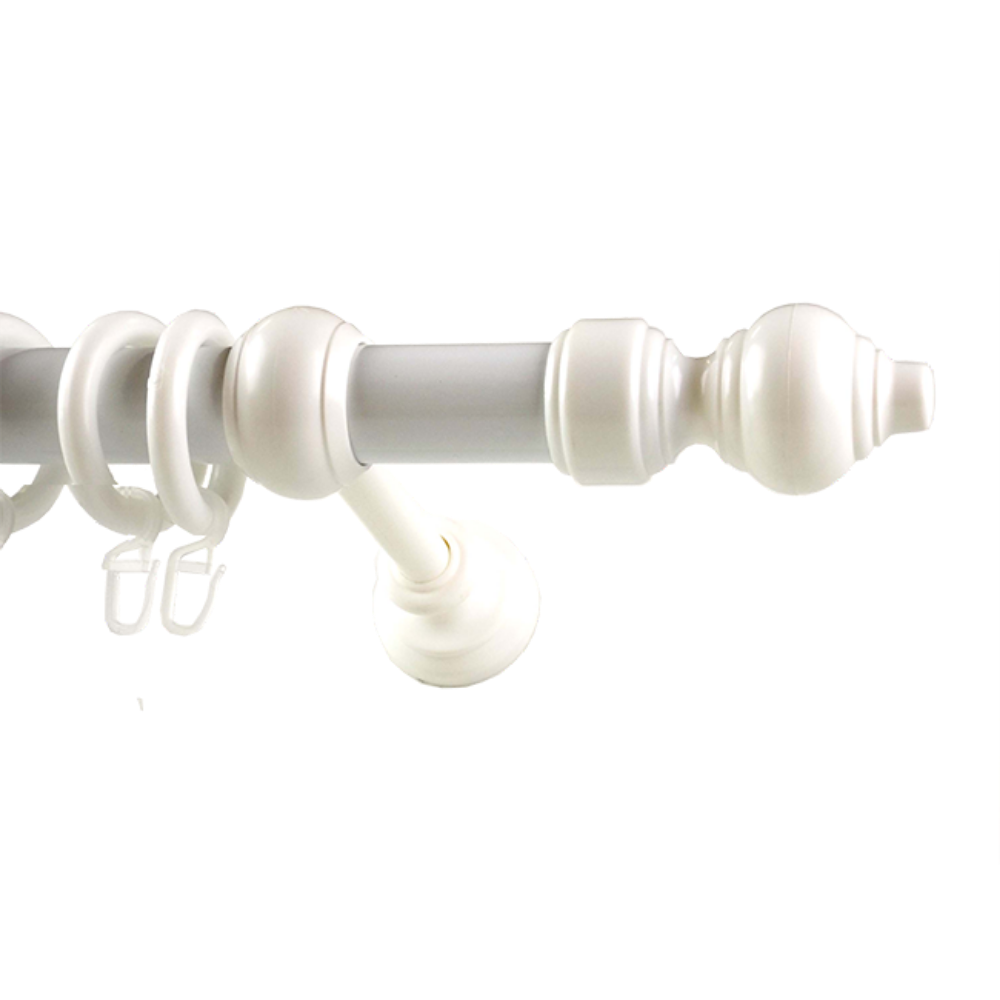 GARNIŠNA PVC SET 28mm BELA 300cm