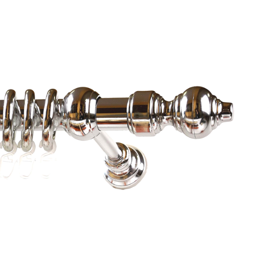 GARNIŠNA PVC SET 28mm HROM 160cm