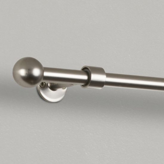 GARNIŠNA TELESKOPSKA 19/16MM INOX, ZIDNA I PLAFONSKA 160-280, ZAVRŠ. KUGLA