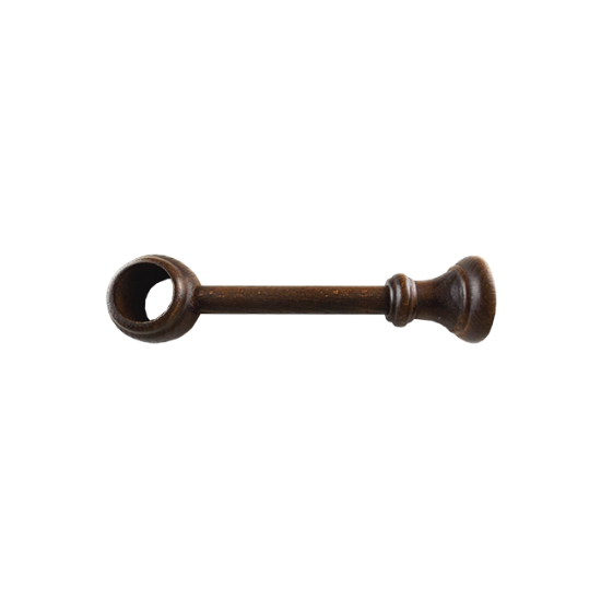 NOSAČ ZA DRVENU GARNIŠNU 28mm,18cm ORAH