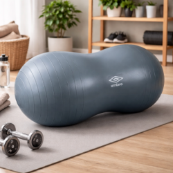 LOPTA ZA FITNES 100X50CM PLAVA